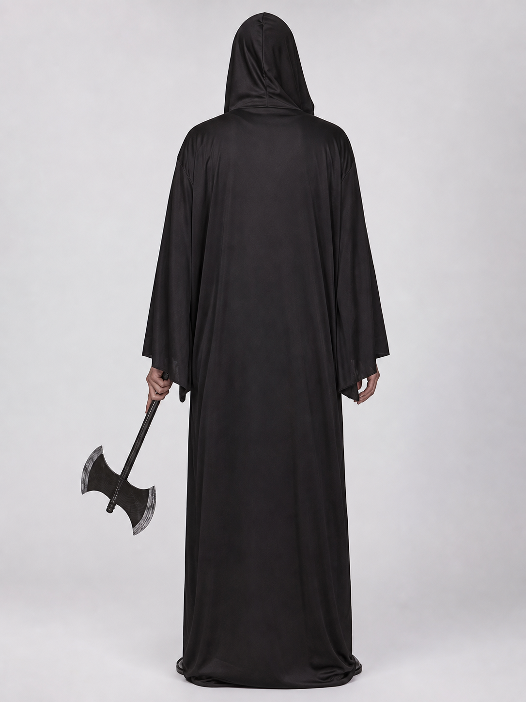 Black Hooded Cloak for Halloween and Cosplay