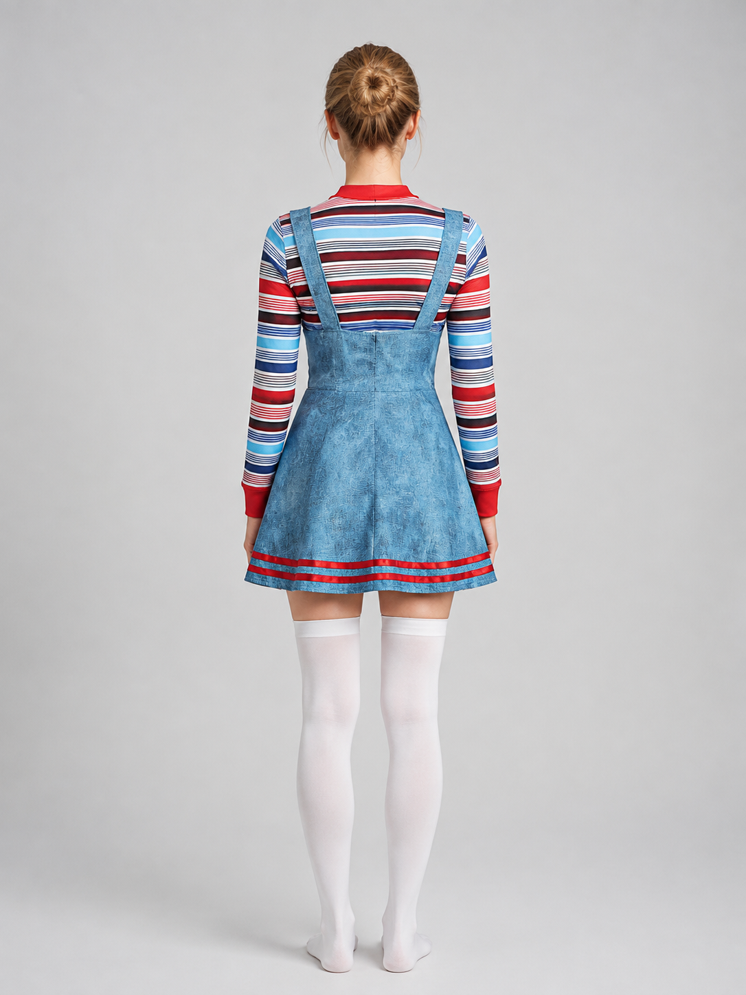Chucky-Style Costume with Overall Skirt