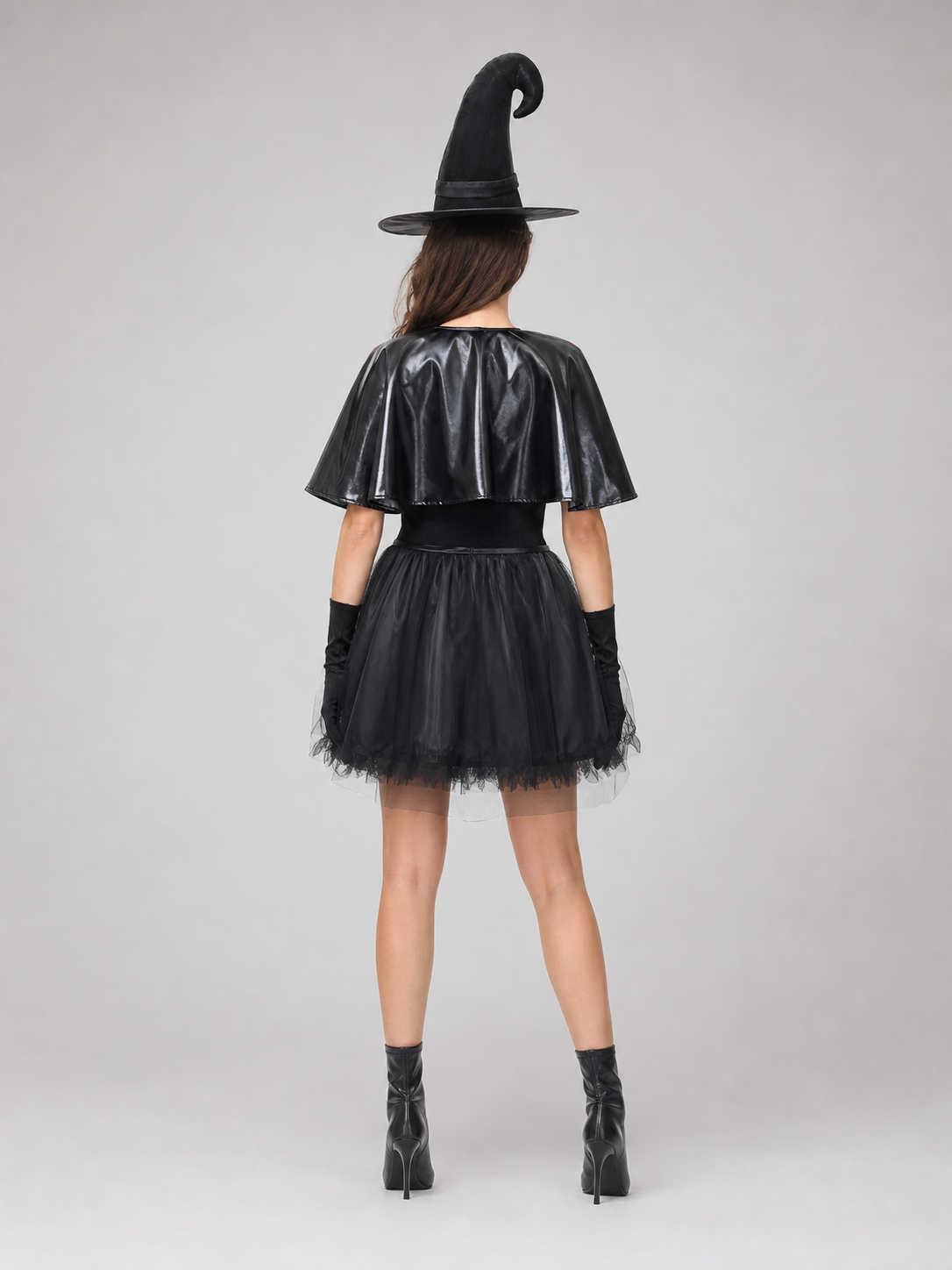 Halloween Costume: Black Dress with Cape
