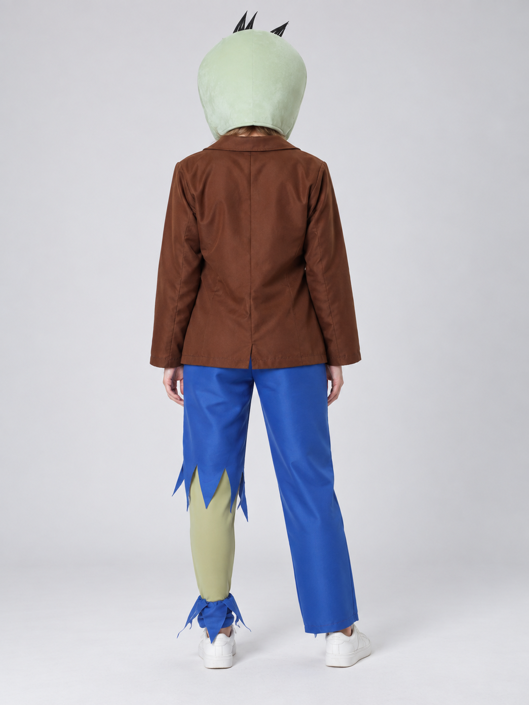 Adult Vampire Costume with Green Head Mask
