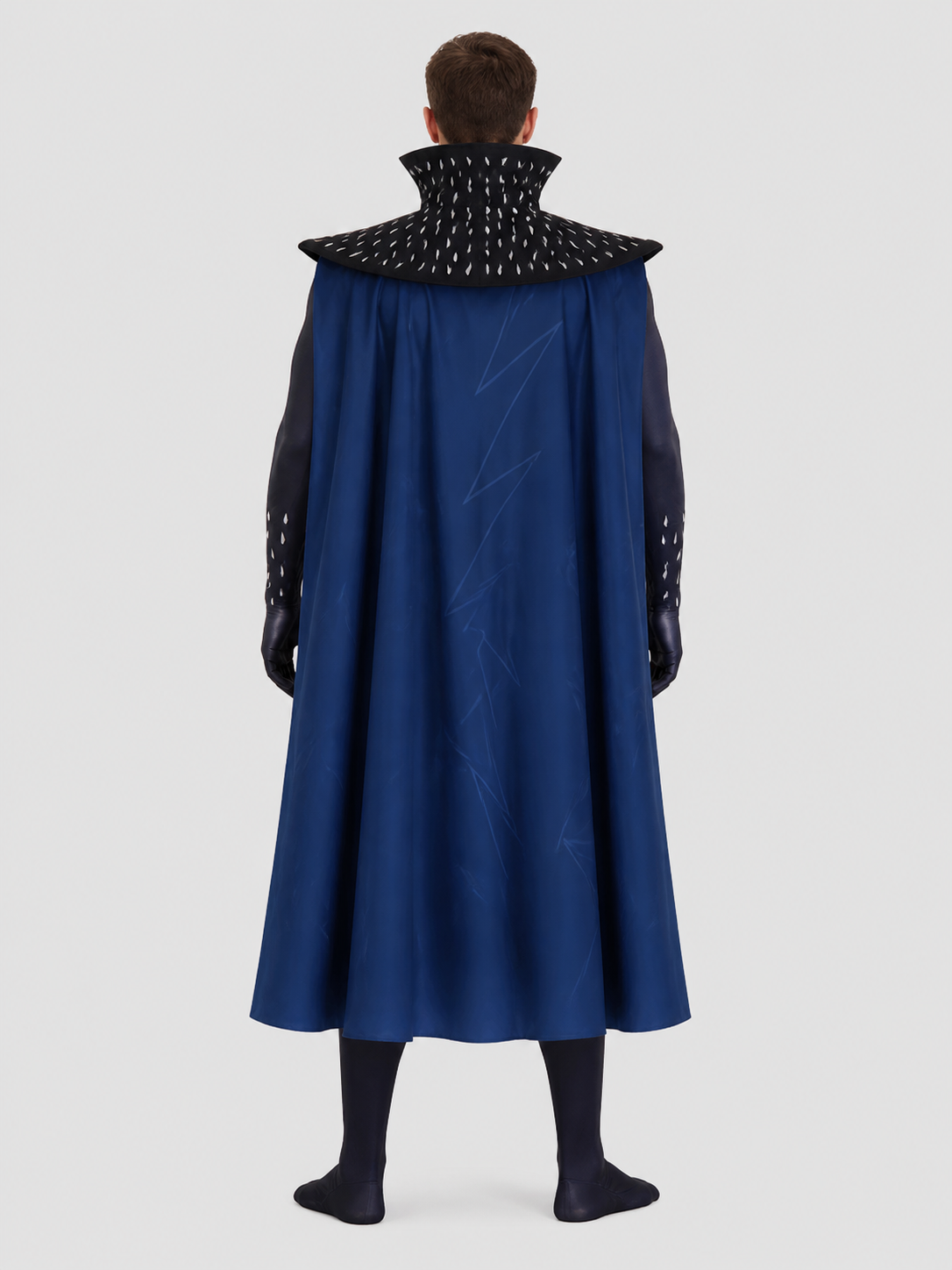 Megamind Cosplay Jumpsuit with Polyester Cape back view
