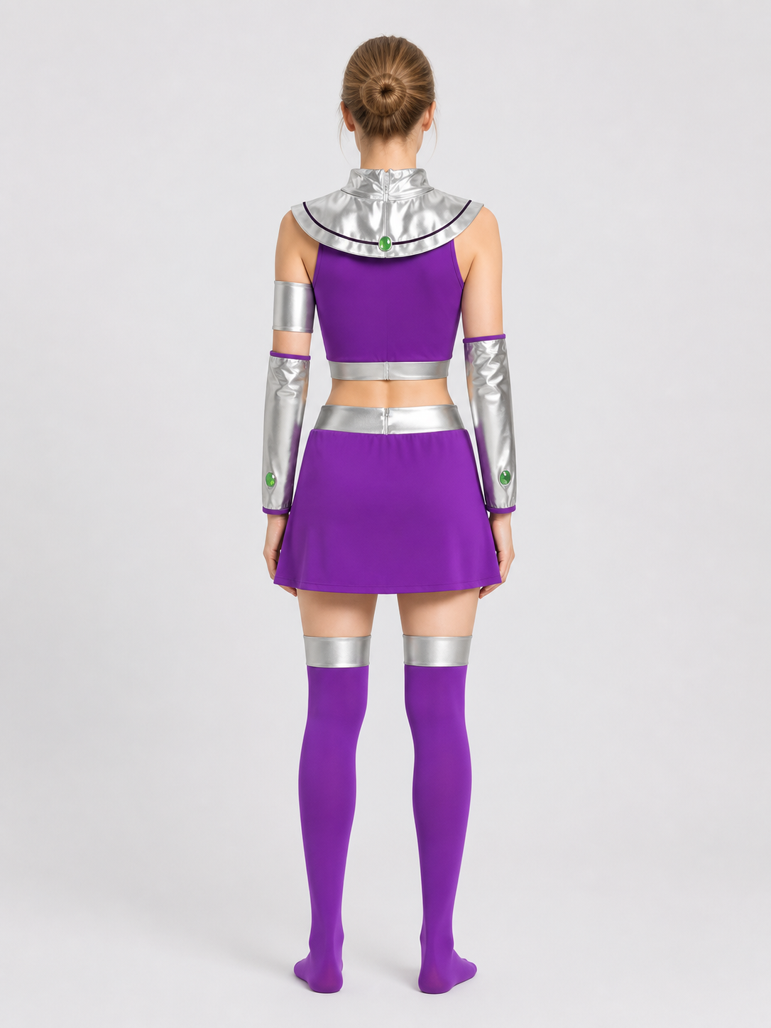 Teen Titans Starfire Cosplay Costume for Halloween back view