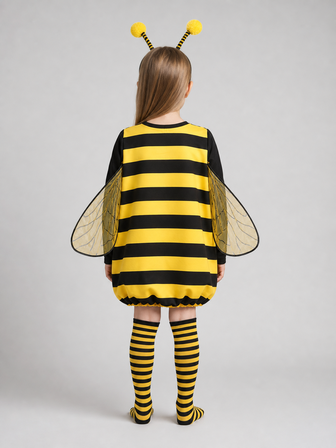 Striped Bee Costume with Wings