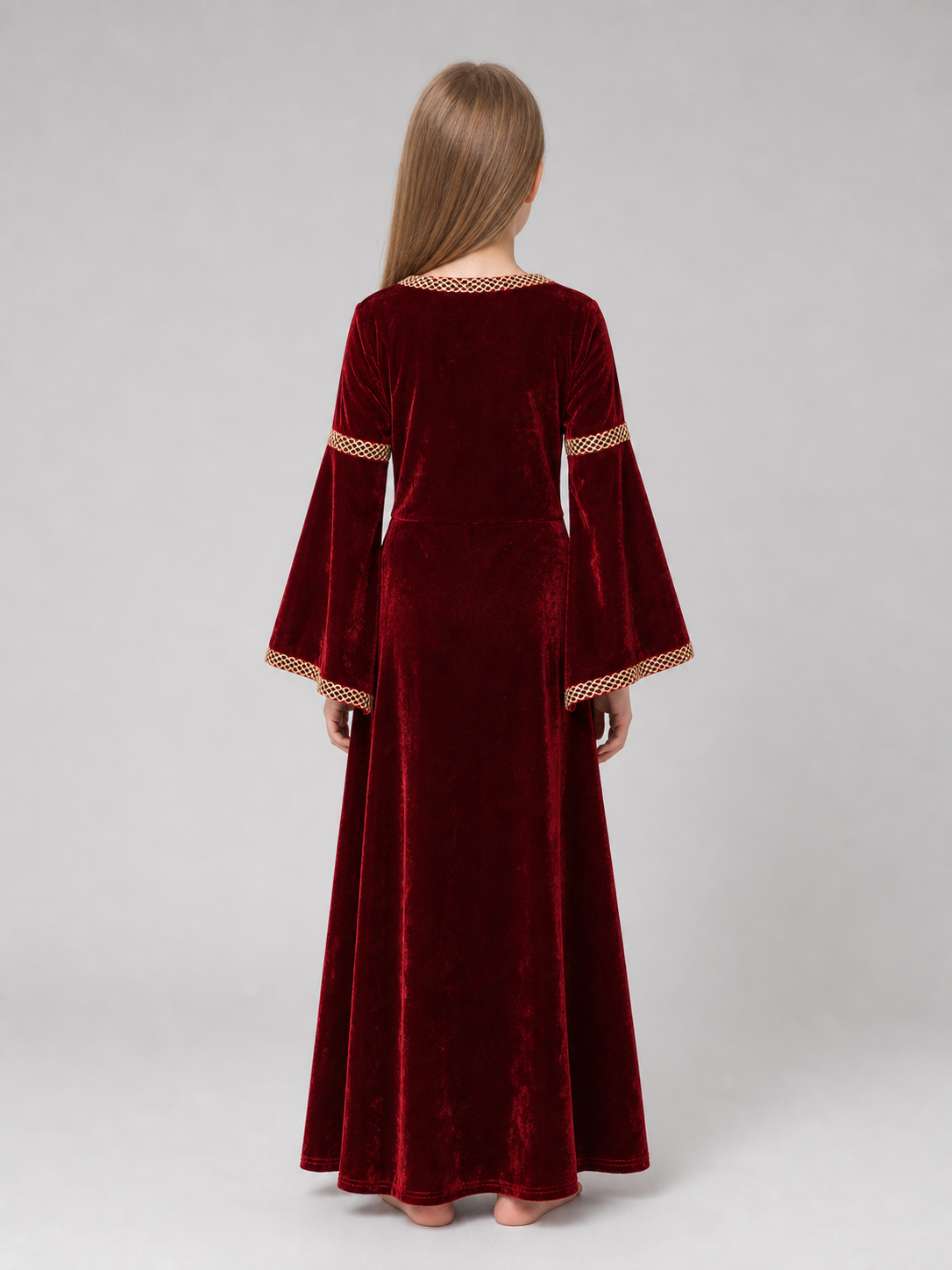 Medieval-Style Costume Dress with Sleeves