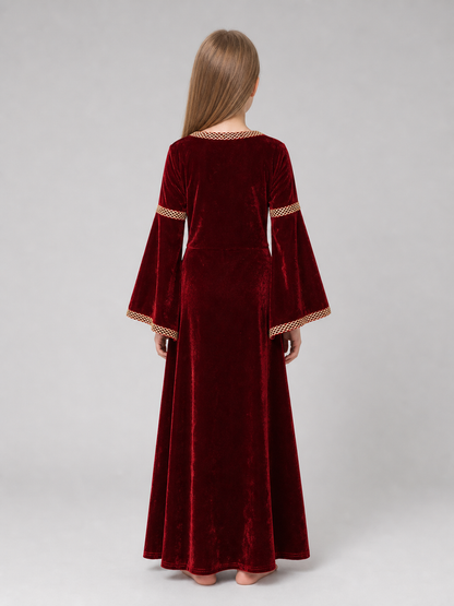 Medieval-Style Costume Dress with Sleeves