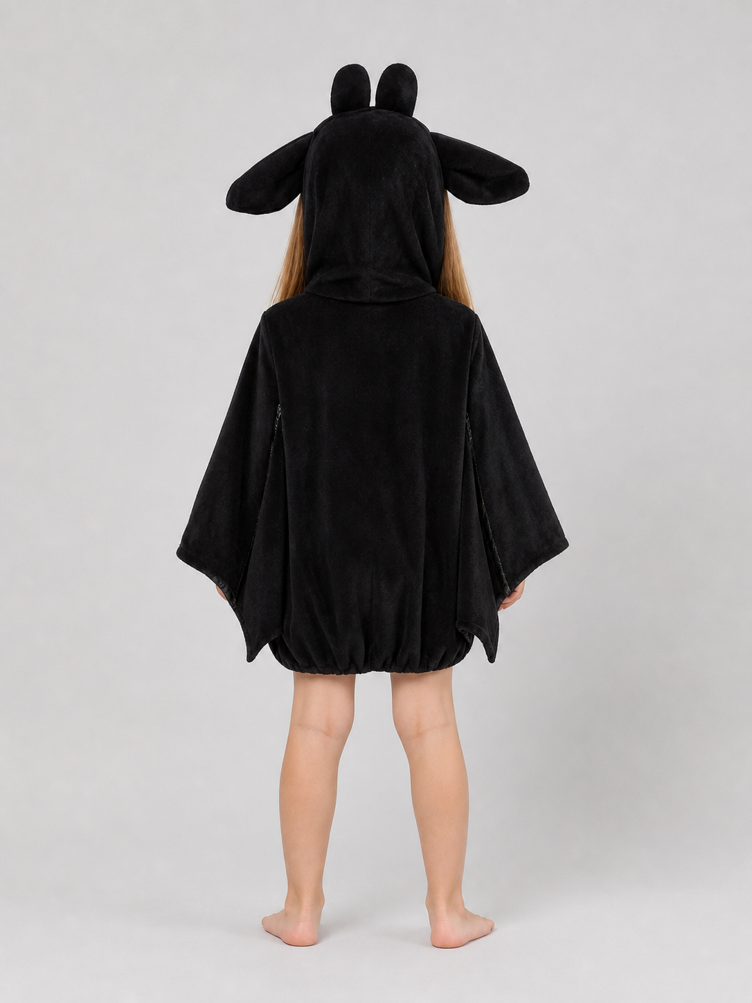 Bat Costume Jumpsuit with Hood and Wings
