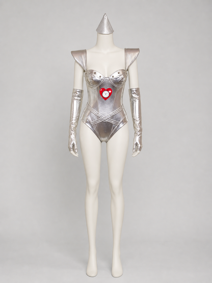 Silver Space Character Cosplay Costume back view