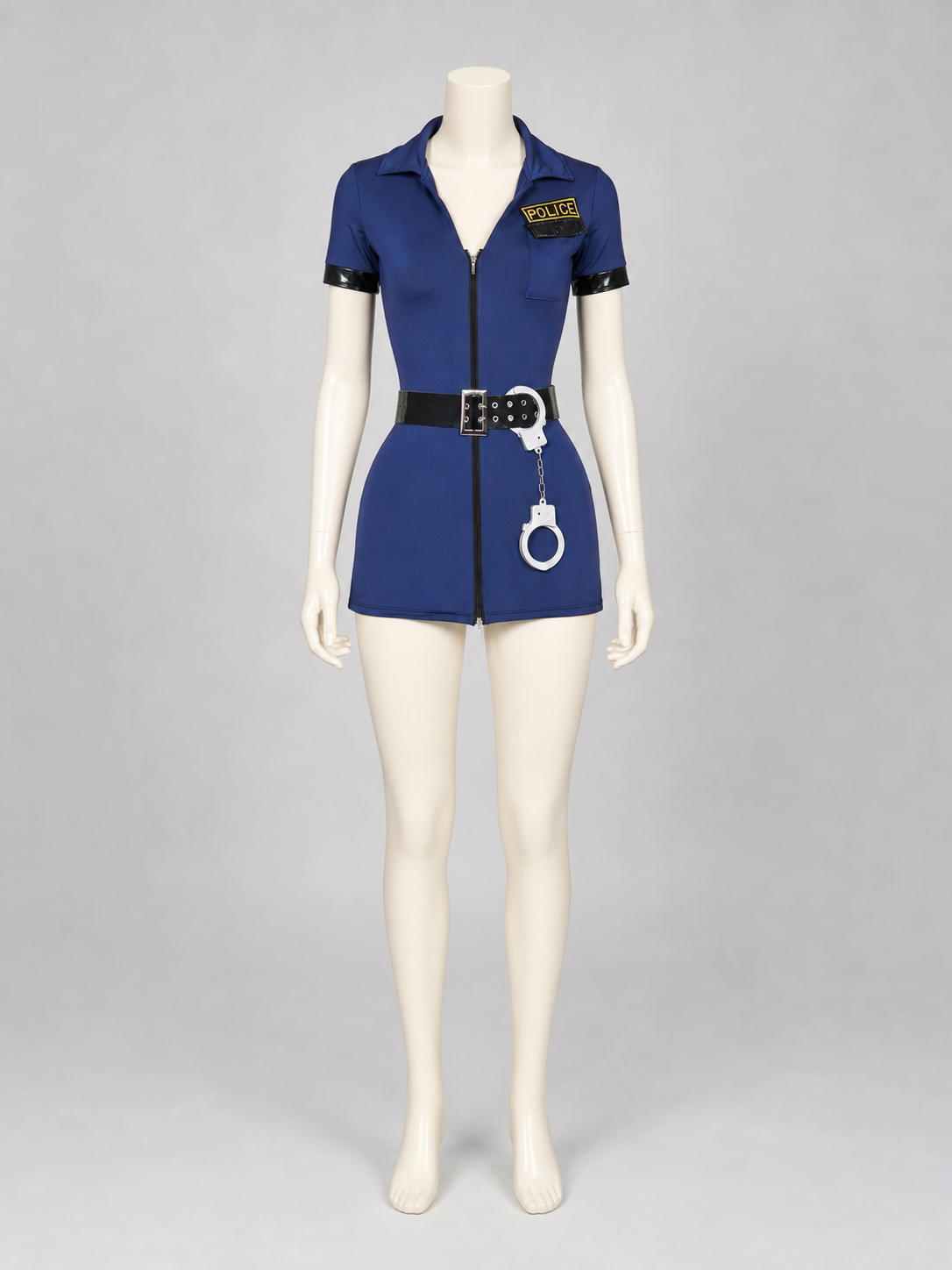 Police Costume with Shorts for Halloween Cosplay