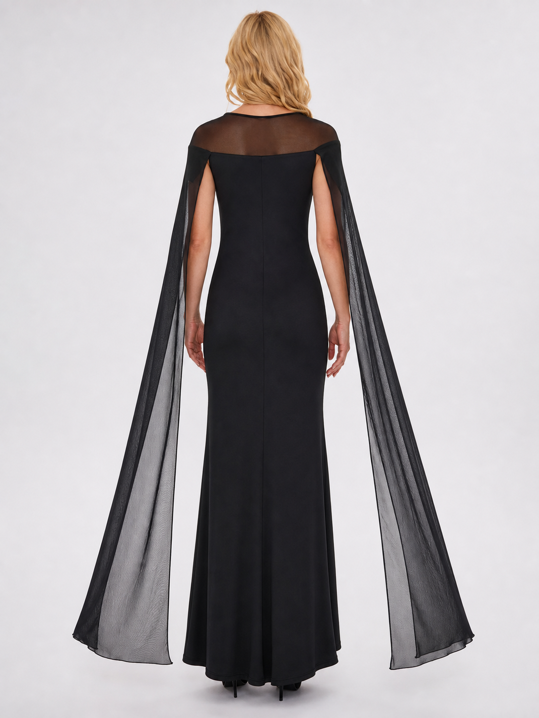 Gothic costume dress with cape for cosplay