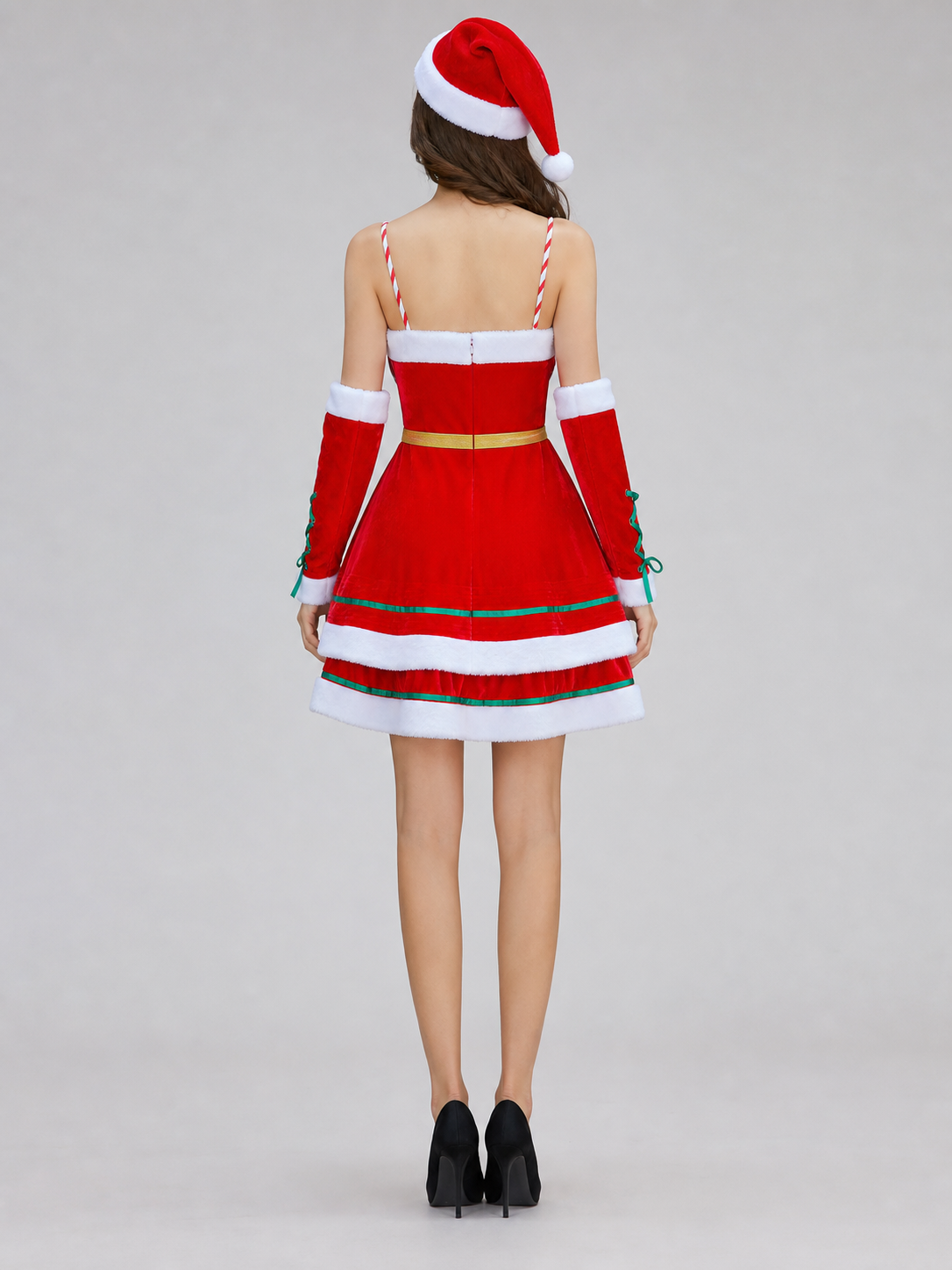 New Year's Carnival Costume Dress with Bows