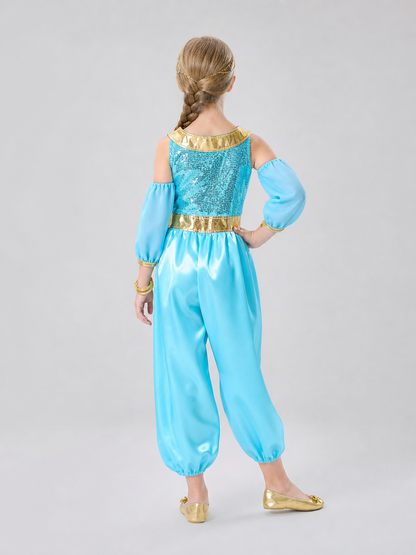 Arabian-style costume with veil and belt