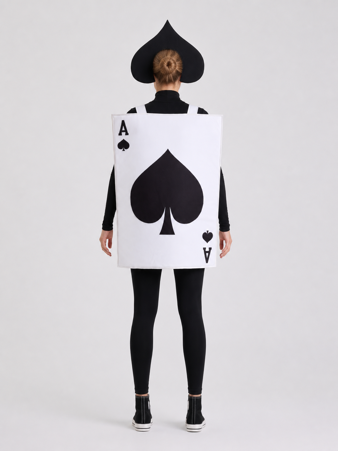 Ace of Spades Playing Card Carnival Costume for Halloween back view