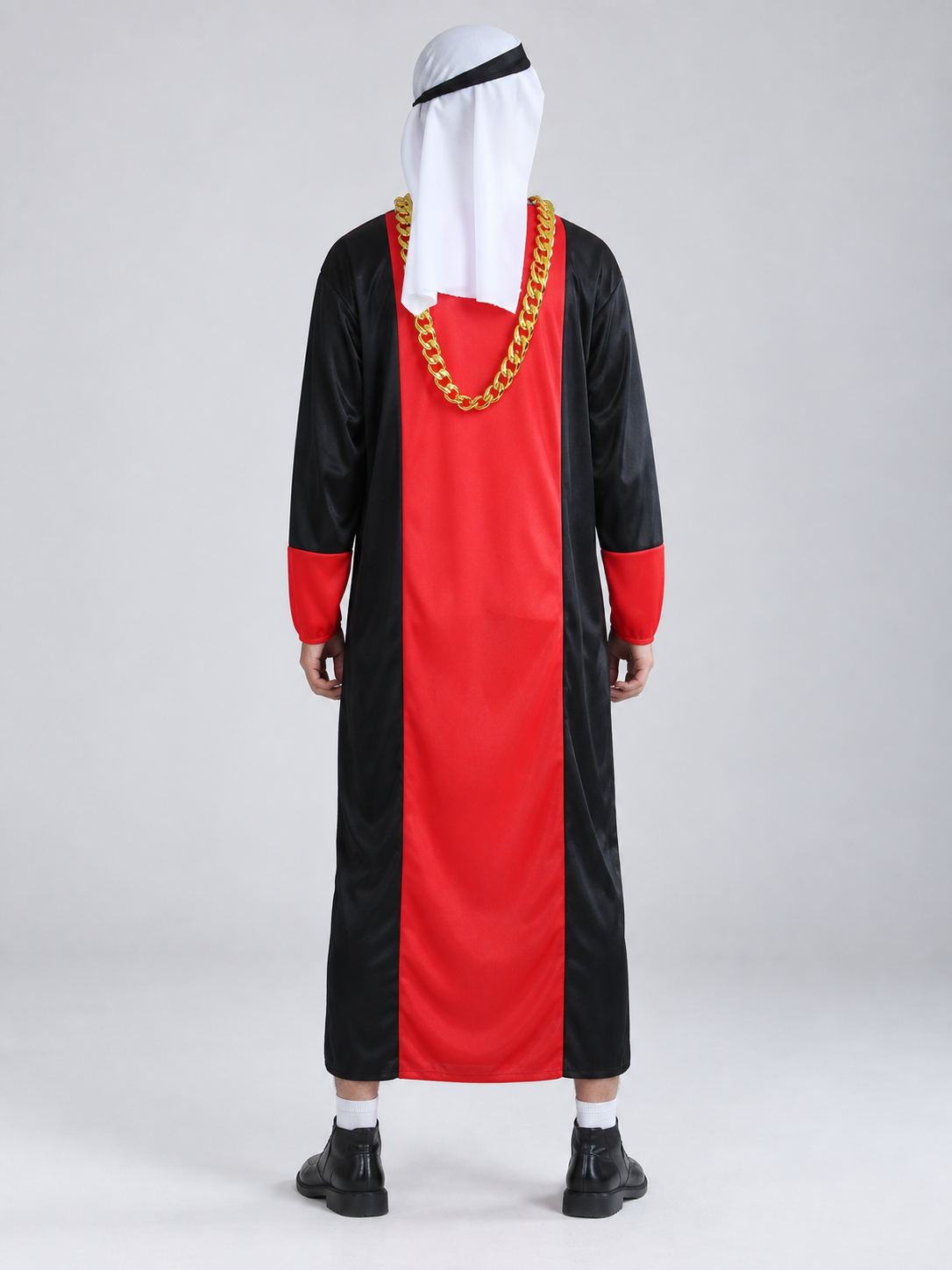 Carnival costume with headpiece, glasses, and chain