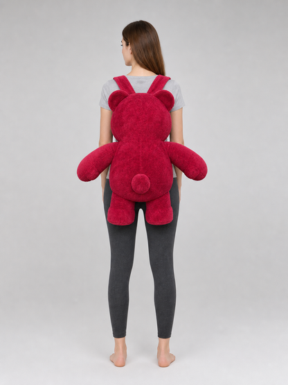 Large Plush Bear Figure for Decor and Photos