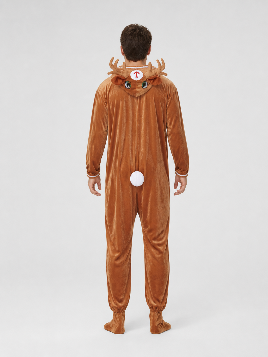 Brown Deer Costume, Cosplay Jumpsuit back view