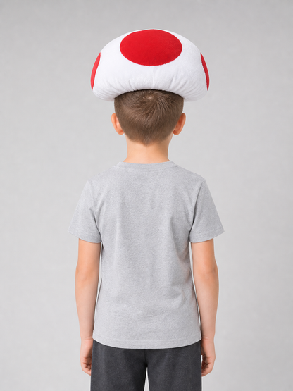 Carnival Mushroom Hat with Red Decorations