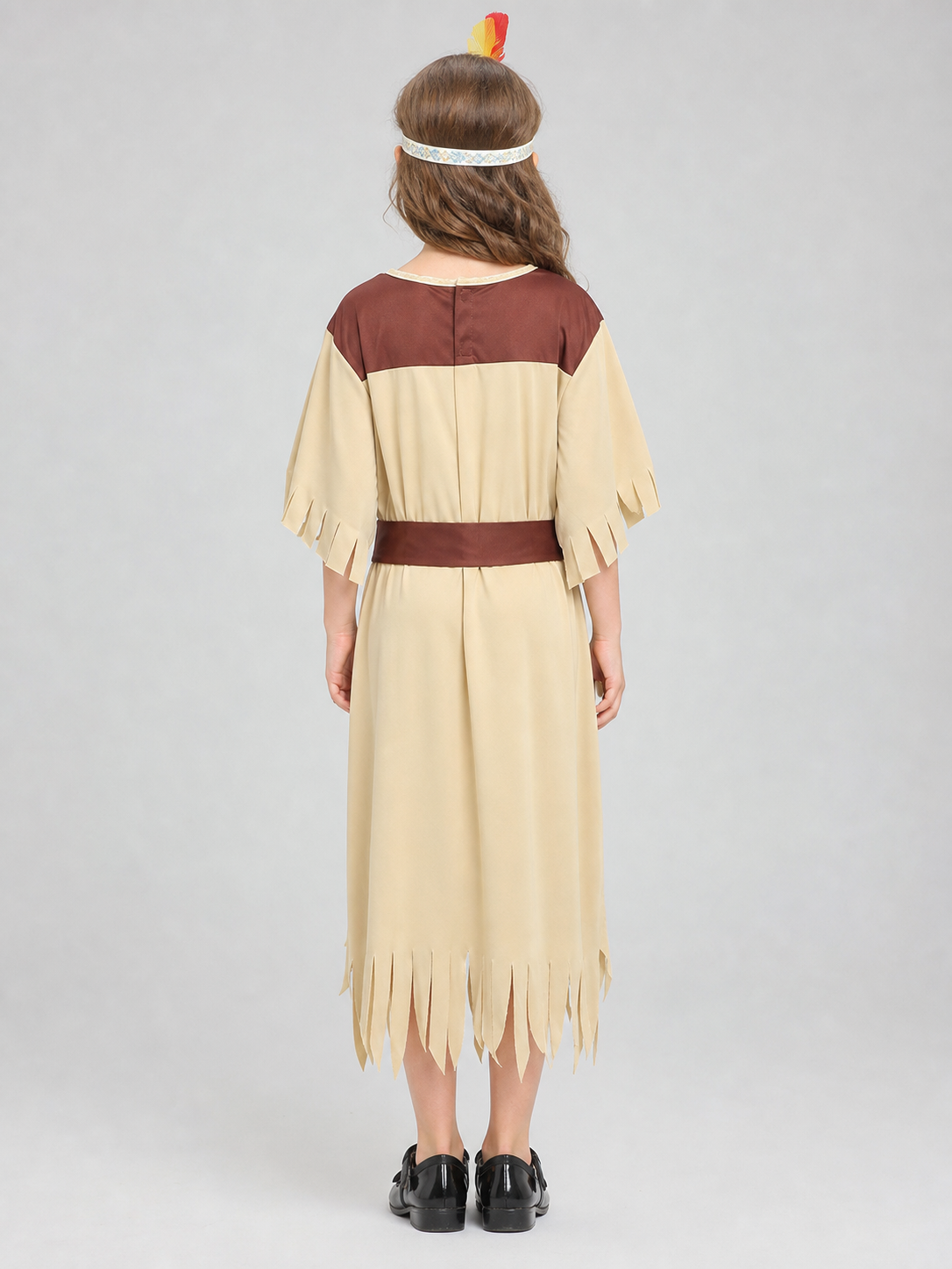Native American-style carnival costume with dress