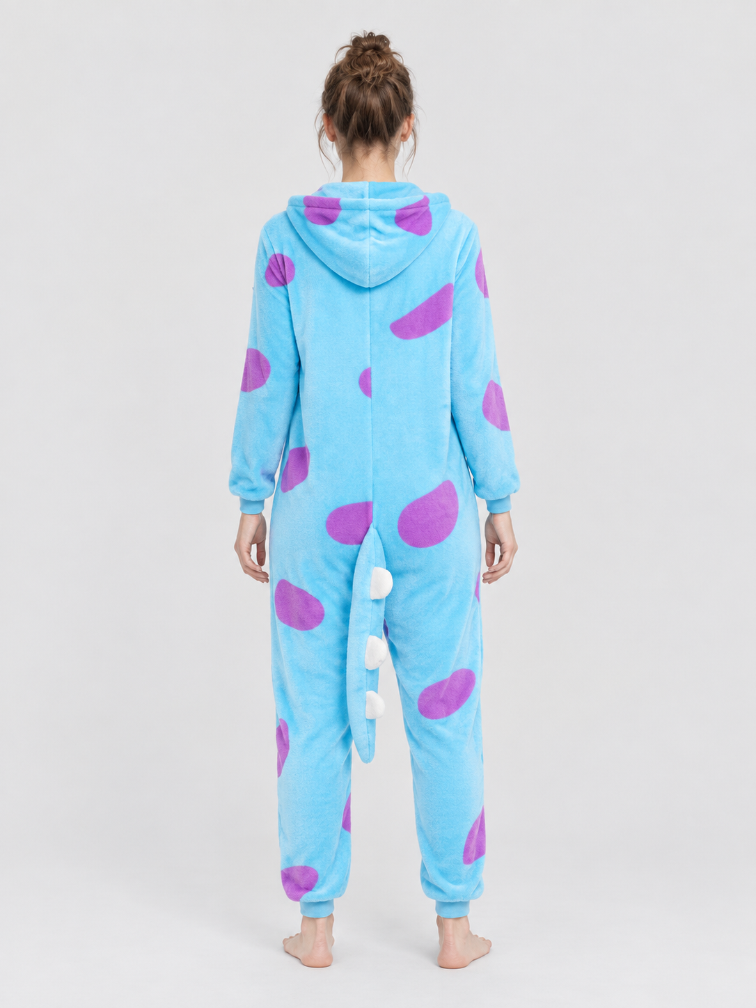 Blue Kigurumi Jumpsuit with White Insert and Spots