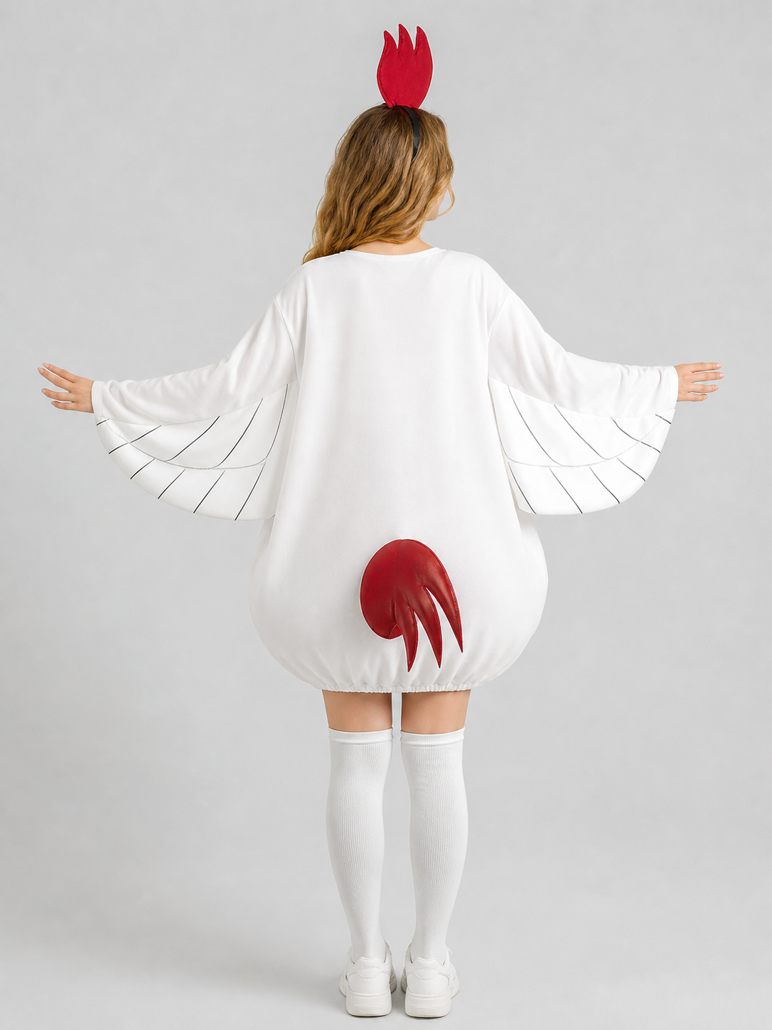 Adult Chicken Costume with Wings and Accessories