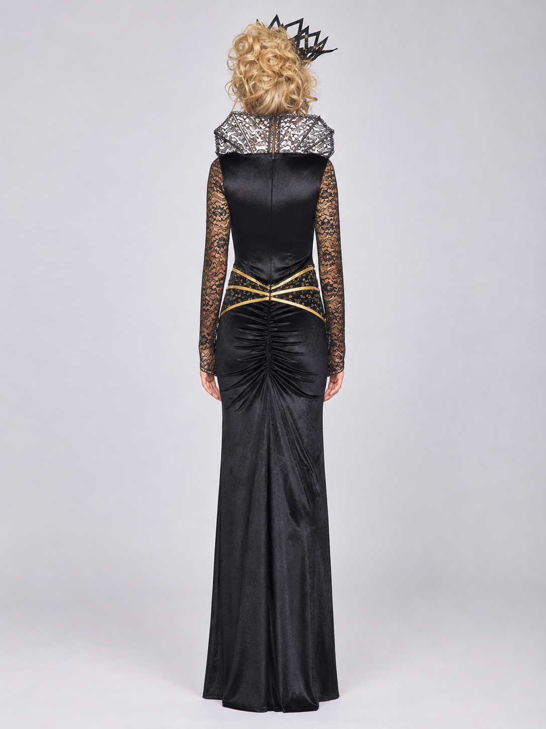 Gothic-Style Lace Costume Dress