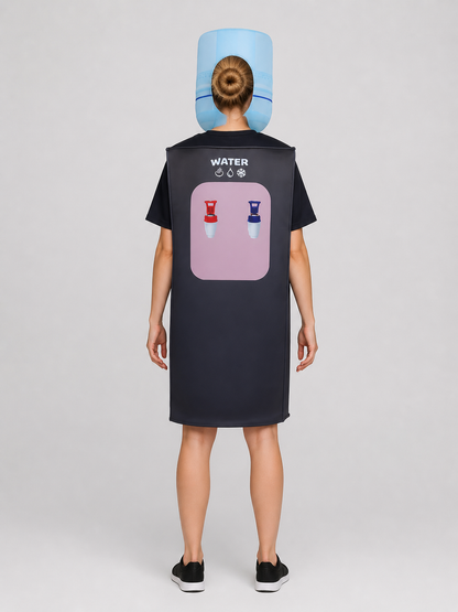 3D Water Cooler Sleeveless Costume back view