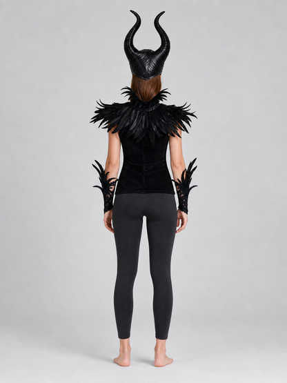 Carnival Headpiece with Black Horns