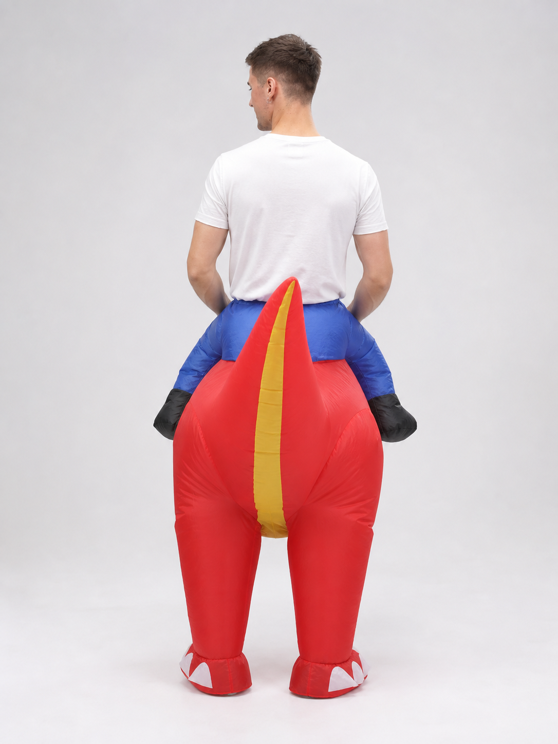 Red Inflatable T-Rex Dinosaur Costume for Parties