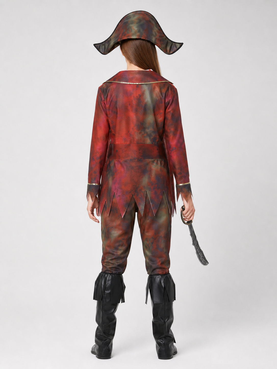 The set is designed in the style of a pirate character and includes a back view