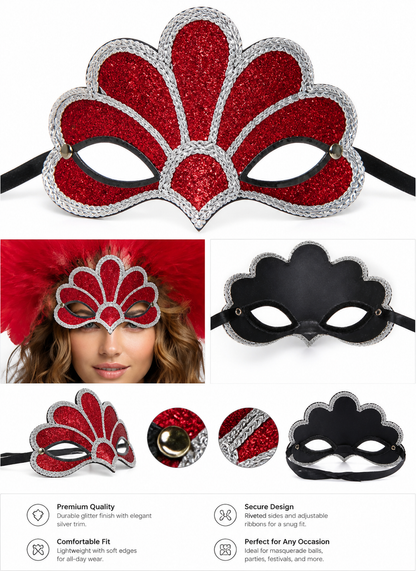 Red Feather Carnival Headpiece product view 24