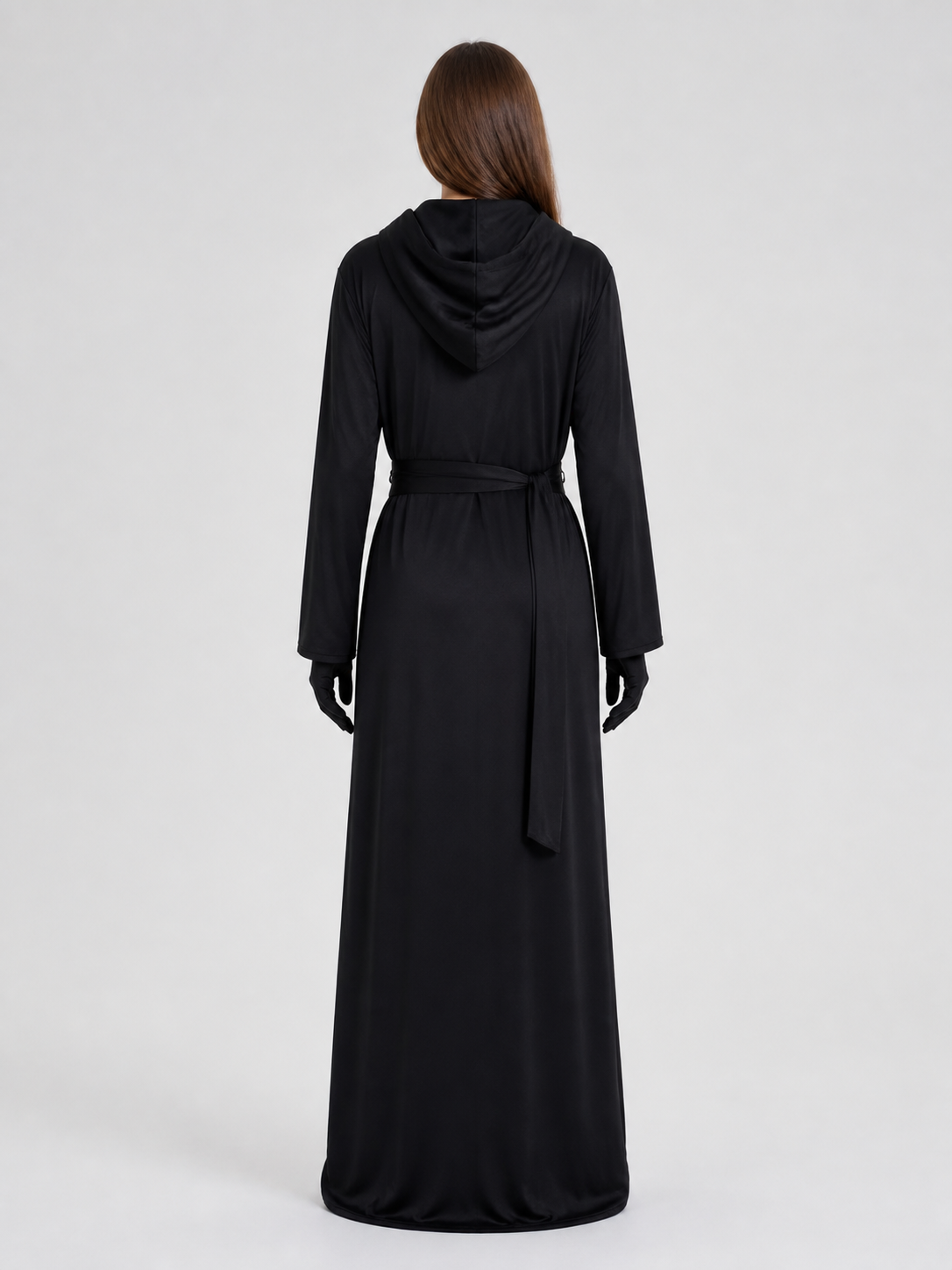 “Reaper” Cosplay Costume — Black Hooded Robe back view