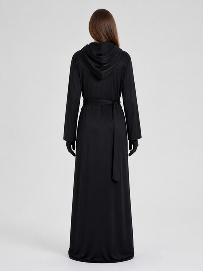 “Reaper” Cosplay Costume — Black Hooded Robe back view
