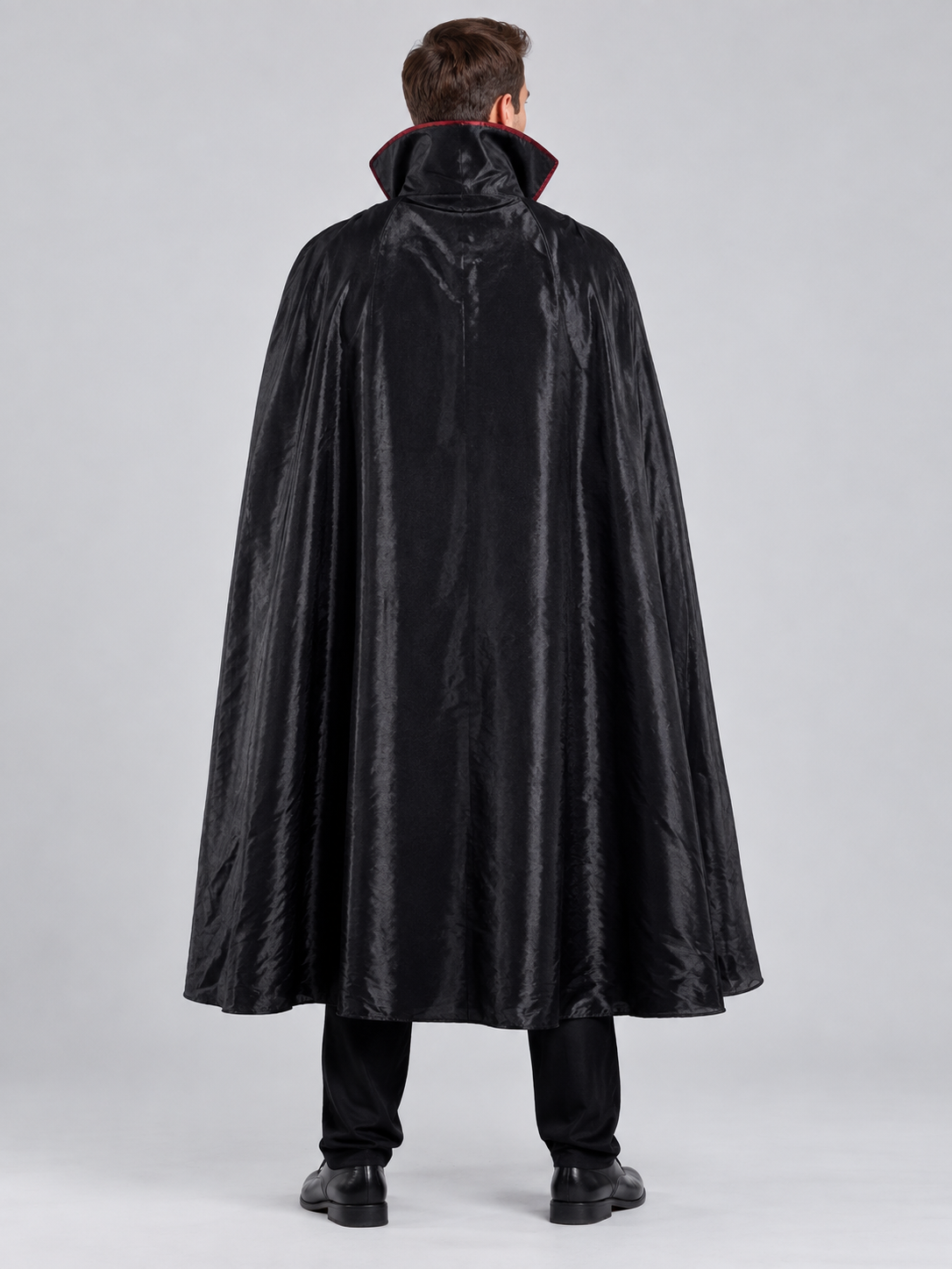 Vampire Costume with Black Cape back view