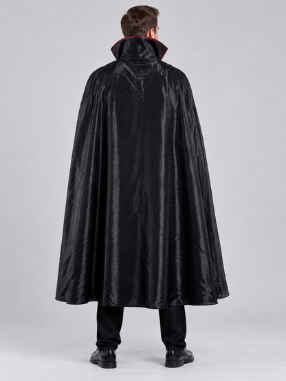 Vampire Costume with Black Cape back view