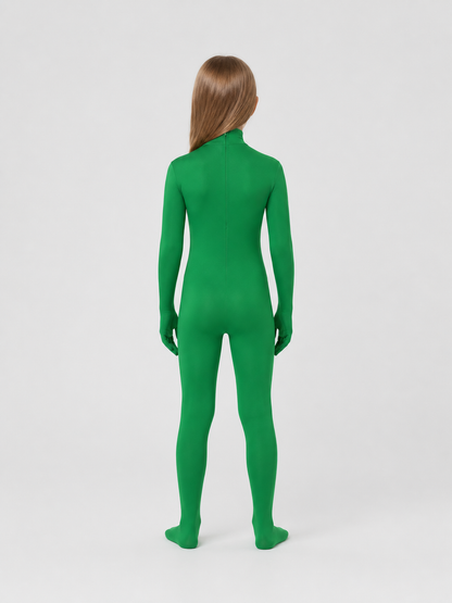 Green Invisibility Suit for Halloween, Form-Fitting back view