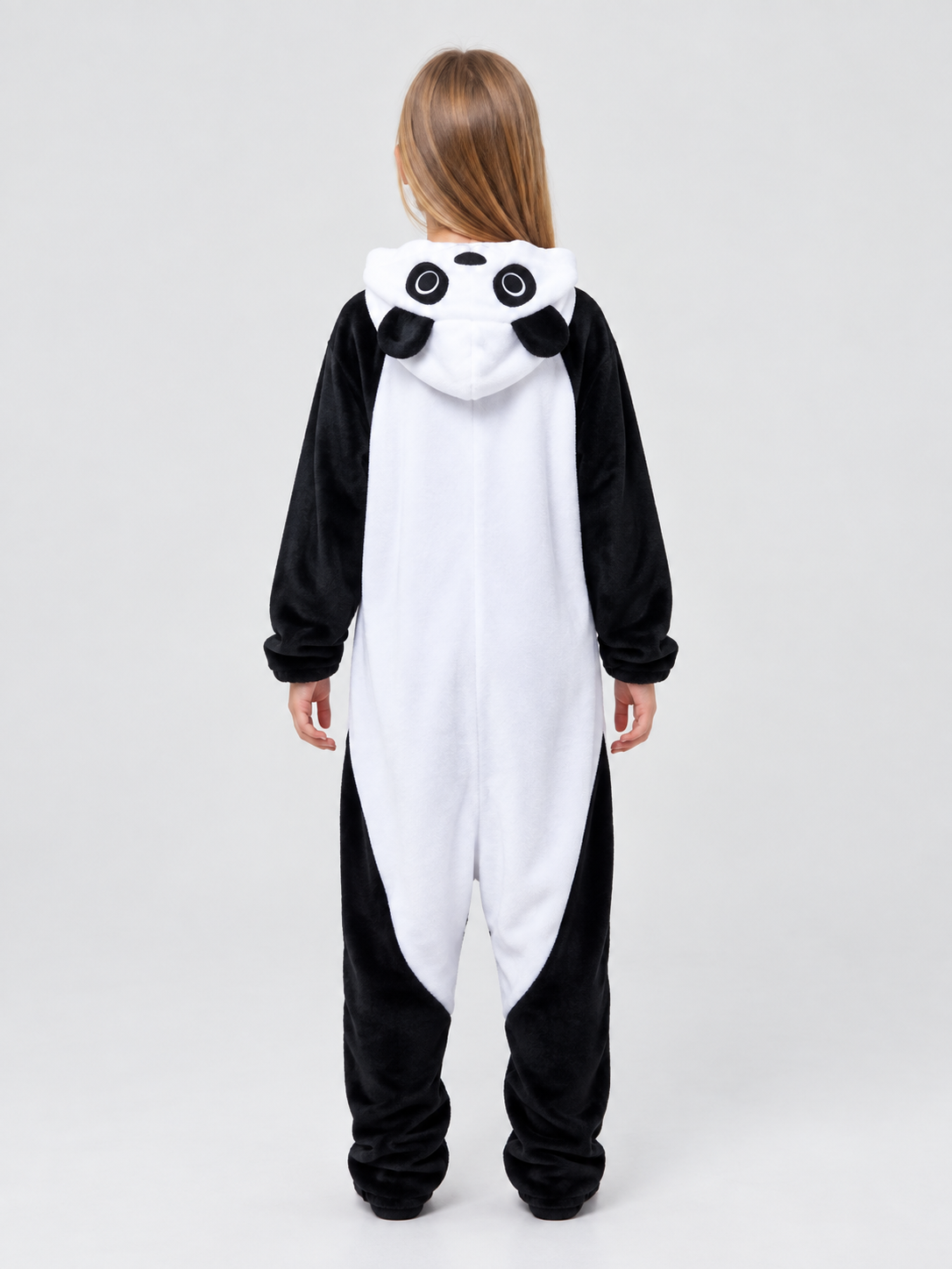 Panda Hooded Pajama Jumpsuit with Ears