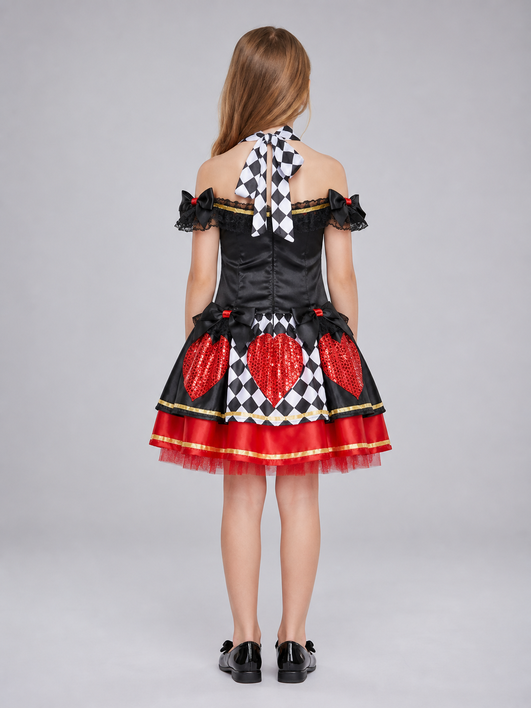 Carnival clown costume with a full skirt