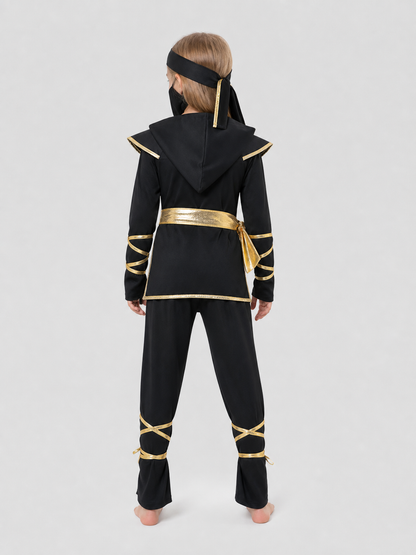 Children’s Naruto Ninja Costume for Cosplay, Set back view