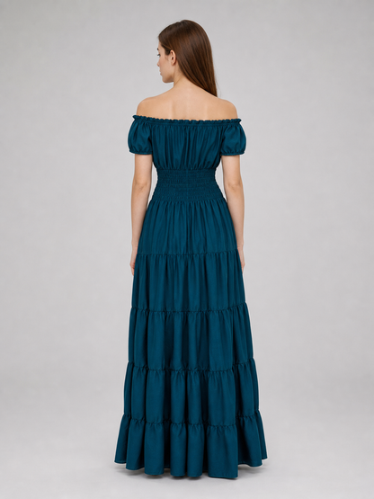 Medieval Irish-Style Tiered Dress