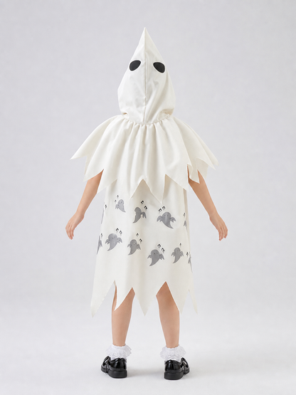 White Hooded Ghost Costume for Halloween