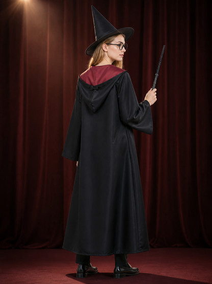 Harry Potter Gryffindor Robe for Cosplay and Halloween back view