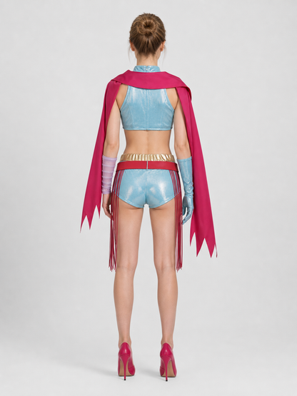 Gazelle Cosplay Costume from Zootopia 2, 6 Pieces back view