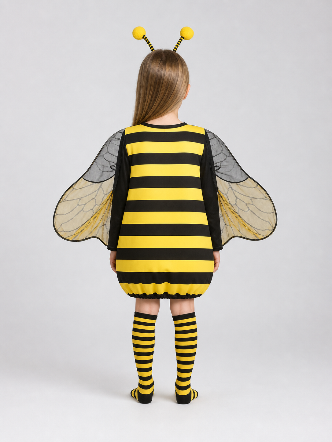 Striped Bee Costume with Wings
