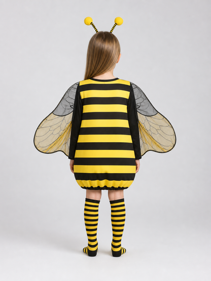 Striped Bee Costume with Wings
