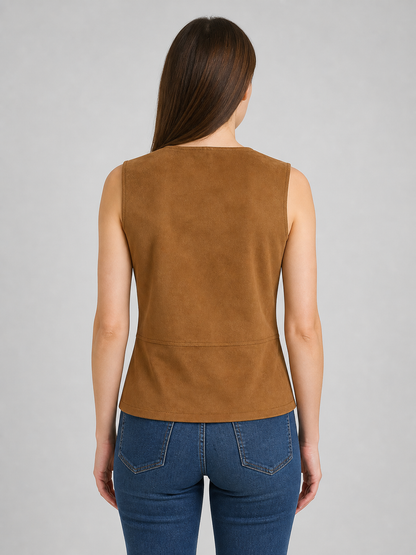 Medieval-Style Lace-Up Vest for Halloween