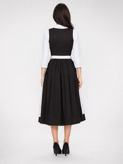 Historical Character Costume with Apron and Lace