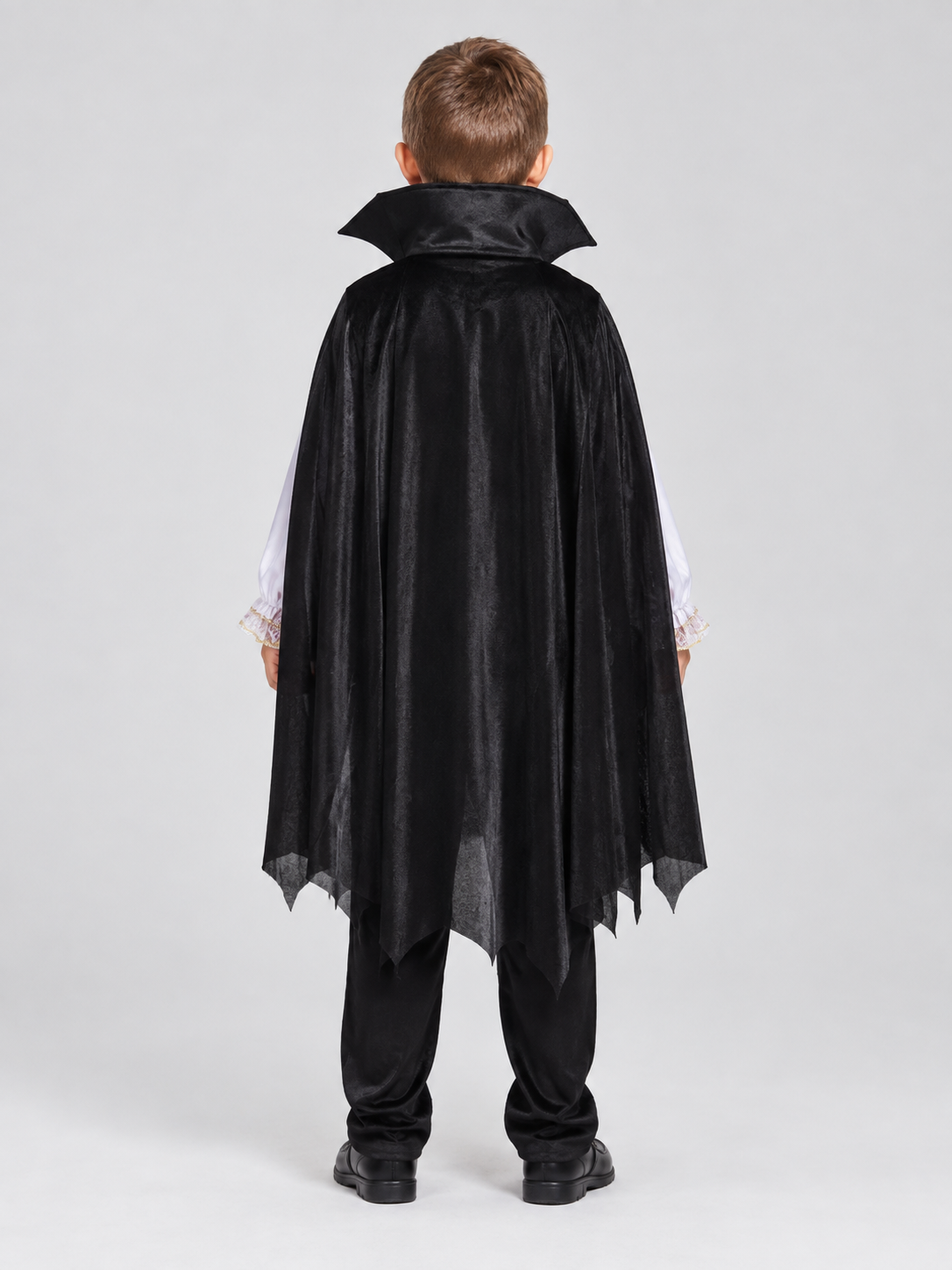 Children’s Vampire Costume with Jabot back view