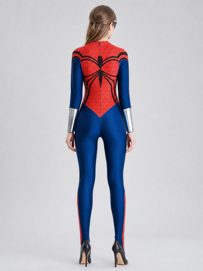 Superhero Costume: Jumpsuit with Mask and Cuffs