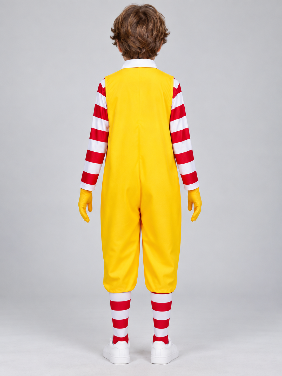 Clown Carnival Costume: Jumpsuit, Shirt, Leg Warmers