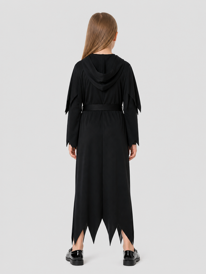 Hooded Grim Reaper Cosplay Costume for Halloween back view