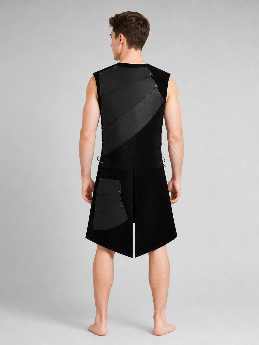 Black Asymmetrical Sleeveless Jumpsuit